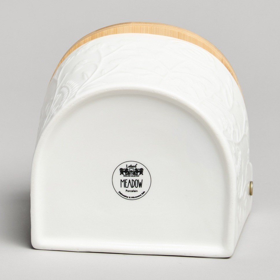 Банка для соли с дер.крышкой lefard "meadow" 11,5*11*9,5 см 450 мл (587-239)