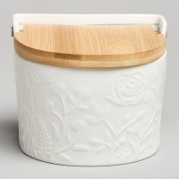 Банка для соли с дер.крышкой lefard &quot;meadow&quot; 11,5*11*9,5 см 450 мл (587-239)