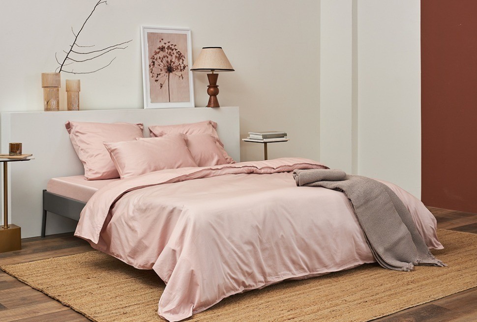 Набор наволочек из премиального сатина цвета пыльной розы из коллекции essential, 50х70 см (78474)