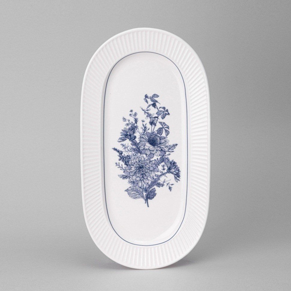 Блюдо овальное lefard "royal blue" 30*16,5*2,5 см (425-091)