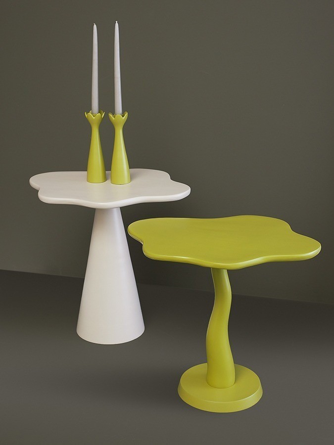 Столик приставной fluid, 56х49 см, лайм (78643)