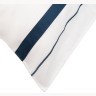 Набор из двух наволочек из сатина белого цвета с темно-синим кантом из коллекции essential, 50х70 см (73729)