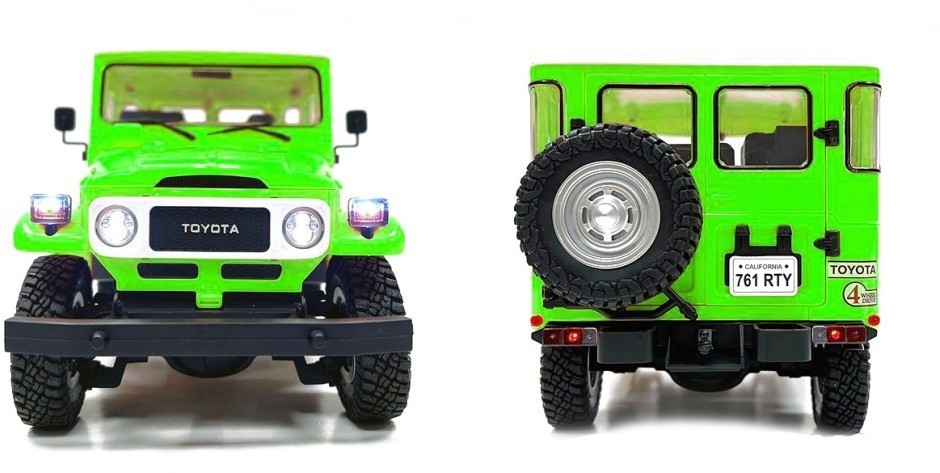 Радиоуправляемый внедрожник TOYOTA FJ40 PRO (свет, выхлоп, Li-Po 5C) (HG4-50-PRO-GREEN)