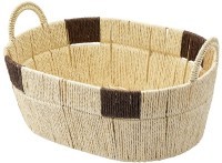 Корзина плетеная овальная bodhran chocolate из коллекции ethnic, размер m (77229)