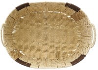 Корзина плетеная овальная bodhran chocolate из коллекции ethnic, размер m (77229)