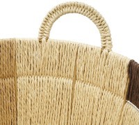 Корзина плетеная овальная bodhran chocolate из коллекции ethnic, размер m (77229)