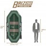 Лодка ПВХ Тонар Бриз 260 (зеленая) (73606)