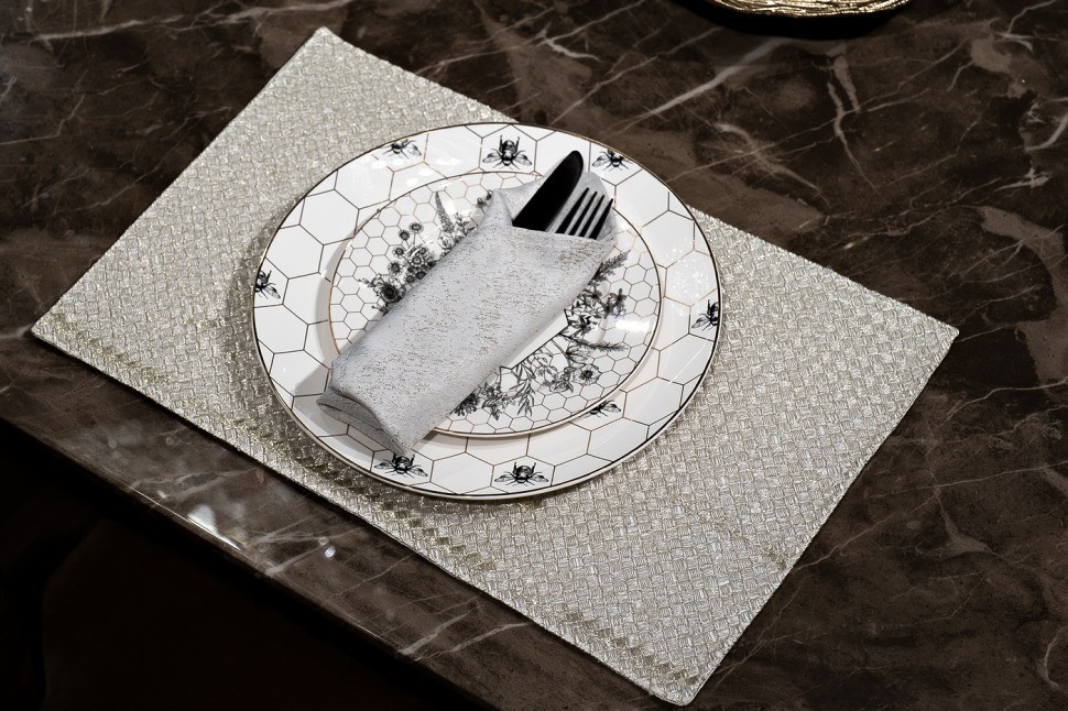 Текстильная подставка Брасс бежевая 30*45см (TT-00011431)