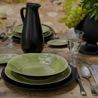 Тарелка VEP182-VRF(VEP182-01616E), керамика, Vert frais, Costa Nova