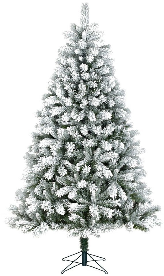 Ель атлантида 215 см 264 ламп заснеженная (74363)