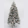 Ель атлантида 215 см 264 ламп заснеженная (74363)
