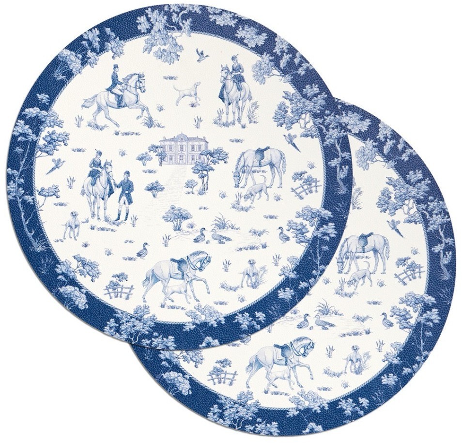 Набор подстановочных салфеток "de jouy" из 2 шт., диаметр=38 см Lefard (771-153)