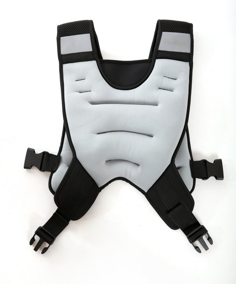 Жилет-утяжелитель WT-301, серый/красный, 10 кг (1483976)