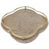Поднос OD2101-ARMB, мрамор,металл, Brown, ROOMERS FURNITURE