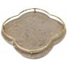 Поднос OD2101-ARMB, мрамор,металл, Brown, ROOMERS FURNITURE