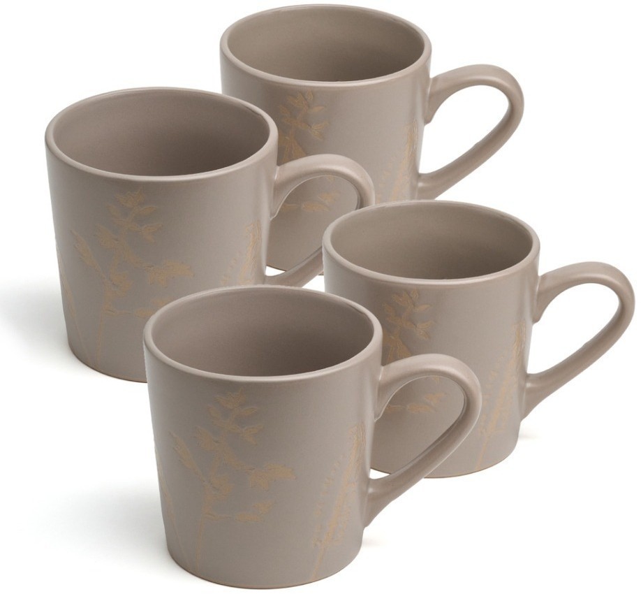 Набор кружек bronco "grasses" 4 шт. 400 мл (191-341-1)