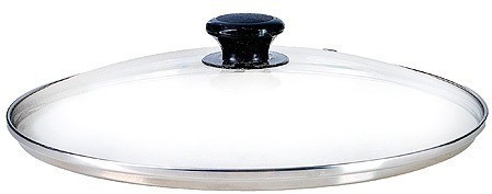 Крышка 30см чер/ручка мет/ободок РОССИЯ (7030)