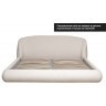 Кровать Palazzo 180 без мех.шенилл экрю Natur Ecru 215*240*90см (TT-00016495)