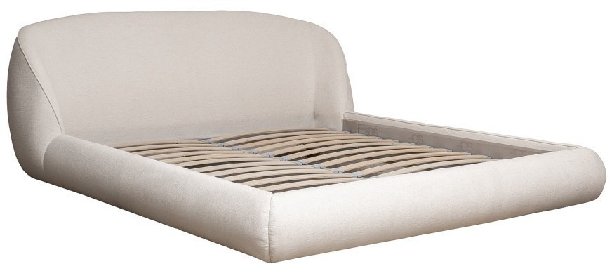 Кровать Palazzo 180 без мех.шенилл экрю Natur Ecru 215*240*90см (TT-00016495)