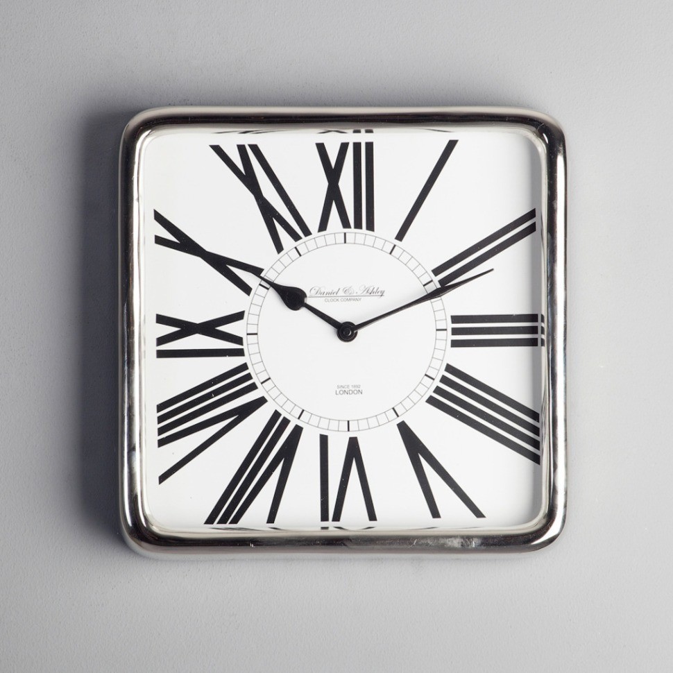 Часы 45-227-31, металл, стекло, chrom, ROOMERS FURNITURE