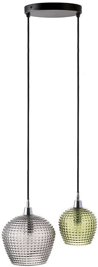 Светильник подвесной каскадный aurora, D40 см, зеленый/серый (76564)