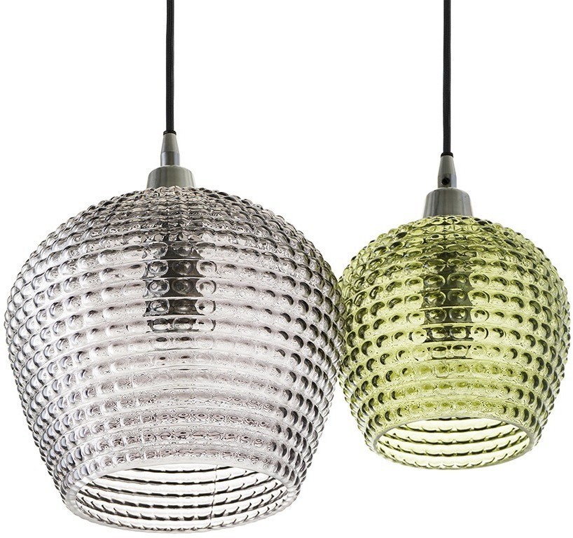 Светильник подвесной каскадный aurora, D40 см, зеленый/серый (76564)