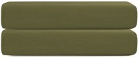 Простыня на резинке из сатина из коллекции meditation, olive, 160х200х30 см (77757)