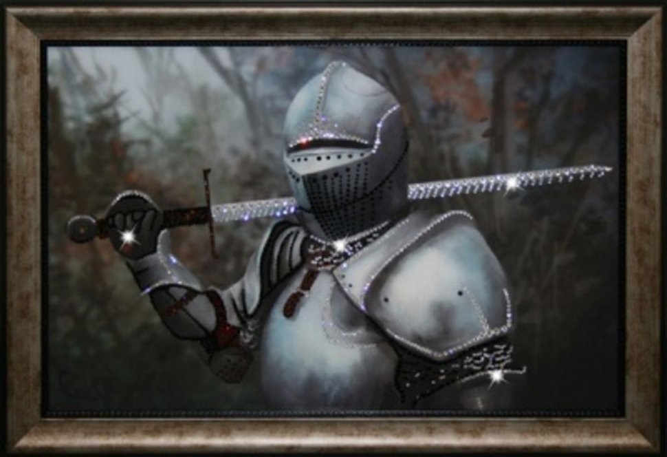 Картина Рыцарь с кристаллами Swarovski (1375)