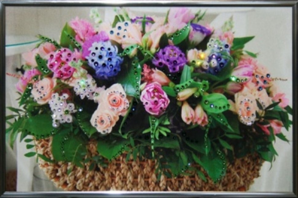 Картина Полянка с кристаллами Swarovski (1392)