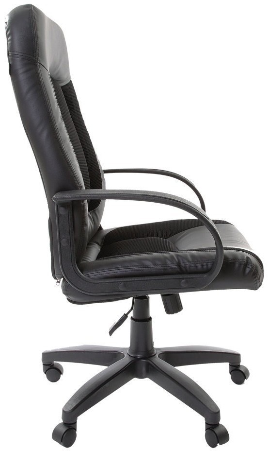 Кресло офисное Brabix Strike EX-525 экокожа/ткань черное TW 531381 (71795)