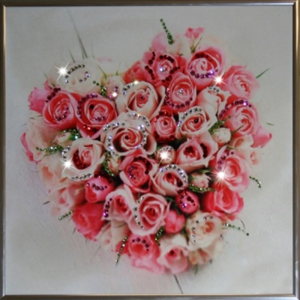 Картина Нежнее нежного с кристаллами Swarovski (1224)