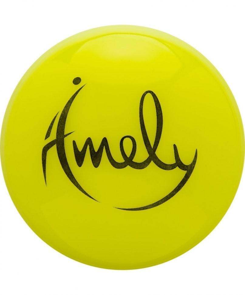 Мяч для художественной гимнастики AGB-301 19 см, желтый (1530763)