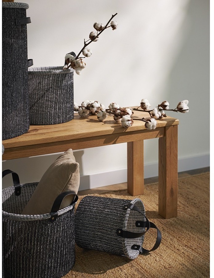 Корзина для хранения sustainable collection, D22х23 см, черная (77682)