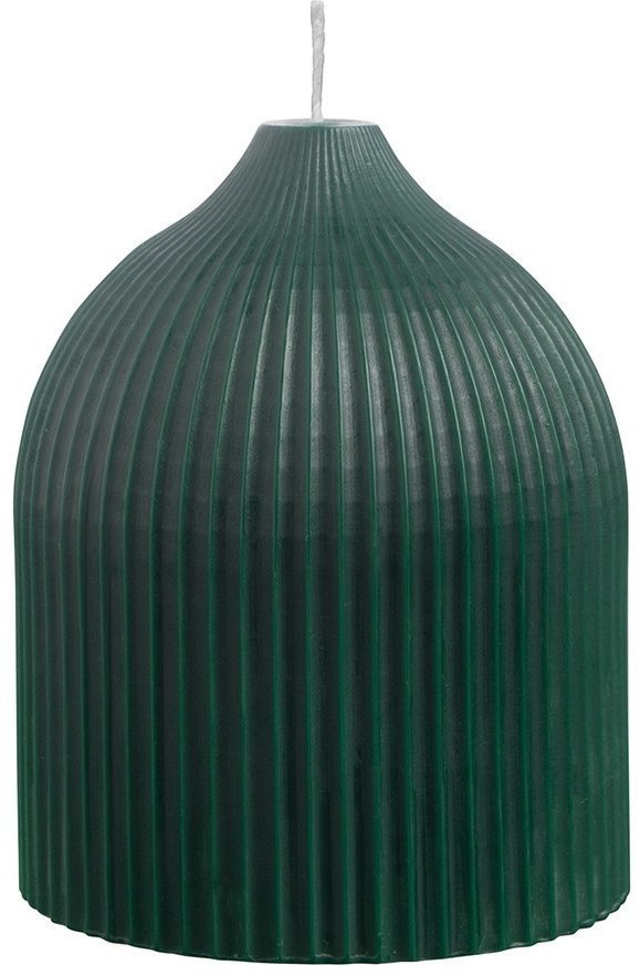 Свеча декоративная темно-зеленого цвета из коллекции edge, 10,5см (74331)