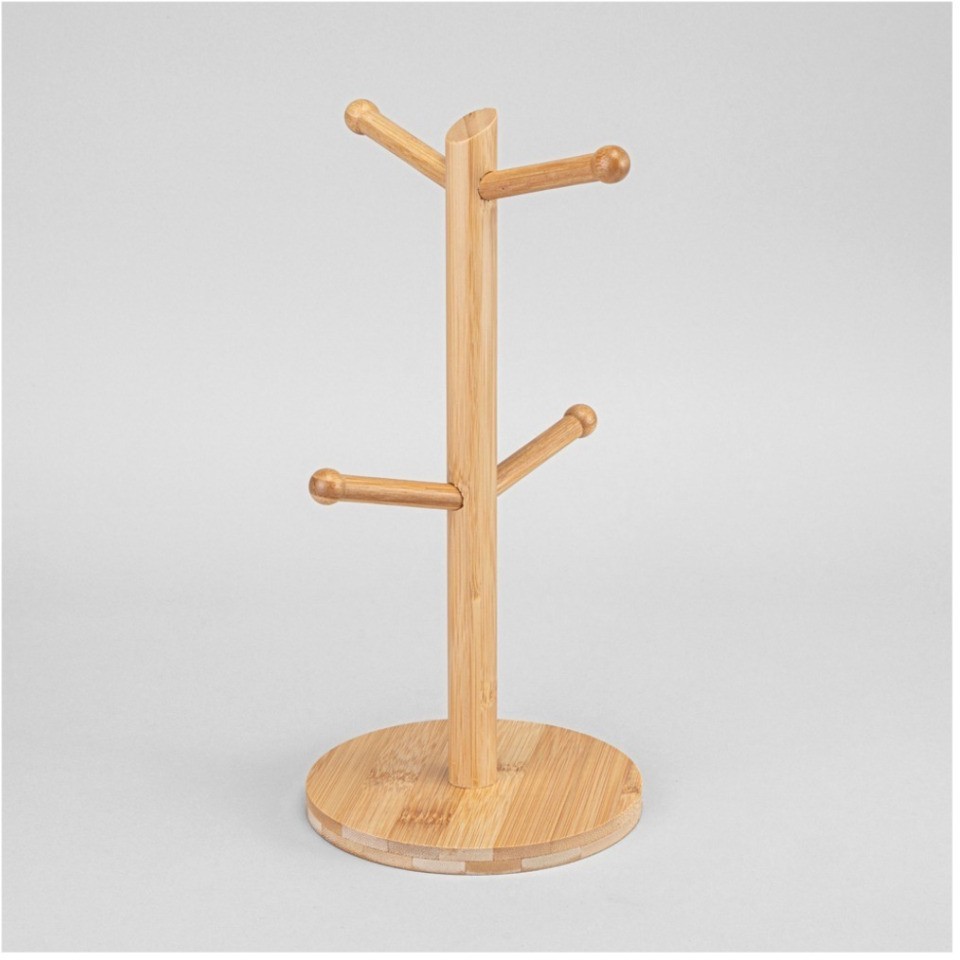 Набор кружек  lefard "novel" на дерев. подставке 4 шт. 380 мл (577-217)