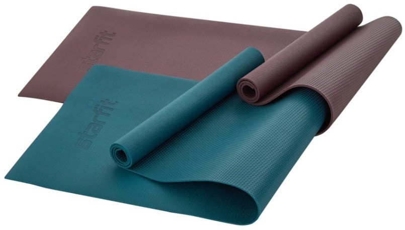 Коврик для йоги и фитнеса высокой плотности FM-103, PVC HD, 183x61x0,4 см, холодный океан (1549378)