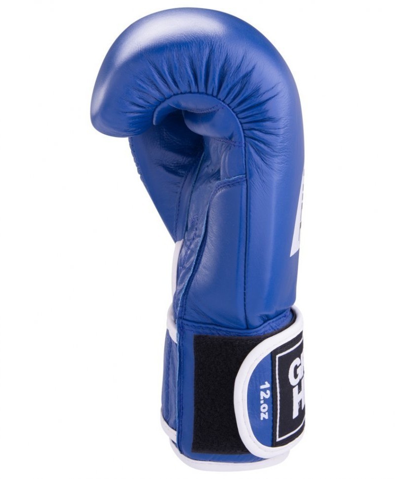 Перчатки боксерские GYM BGG-2018, 8oz, кожа, синие (4494)