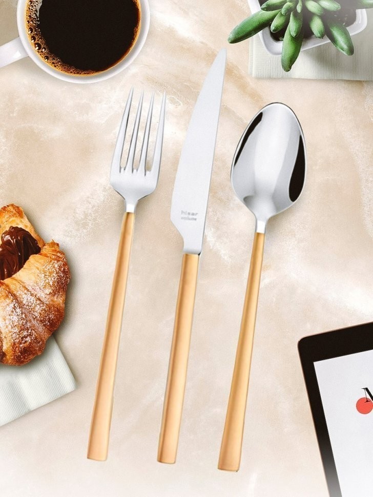 Набор столовых приборов MILANO GOLD18 шт H50932