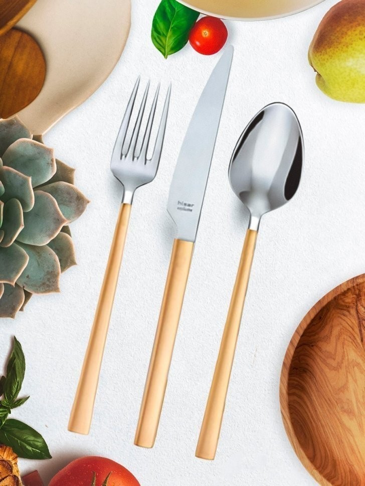 Набор столовых приборов MILANO GOLD18 шт H50932