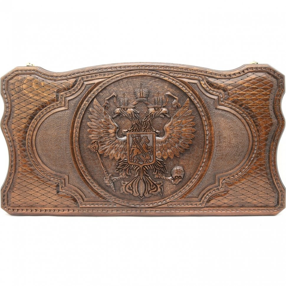 Нарды резные "Герб РФ 2", Simonyan (28628)