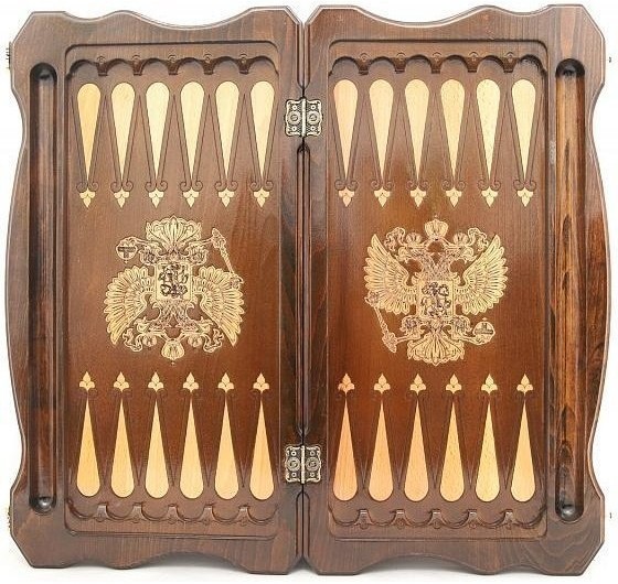 Нарды резные "Герб РФ 2", Simonyan (28628)