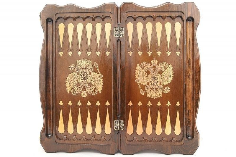 Нарды резные "Герб РФ 2", Simonyan (28628)