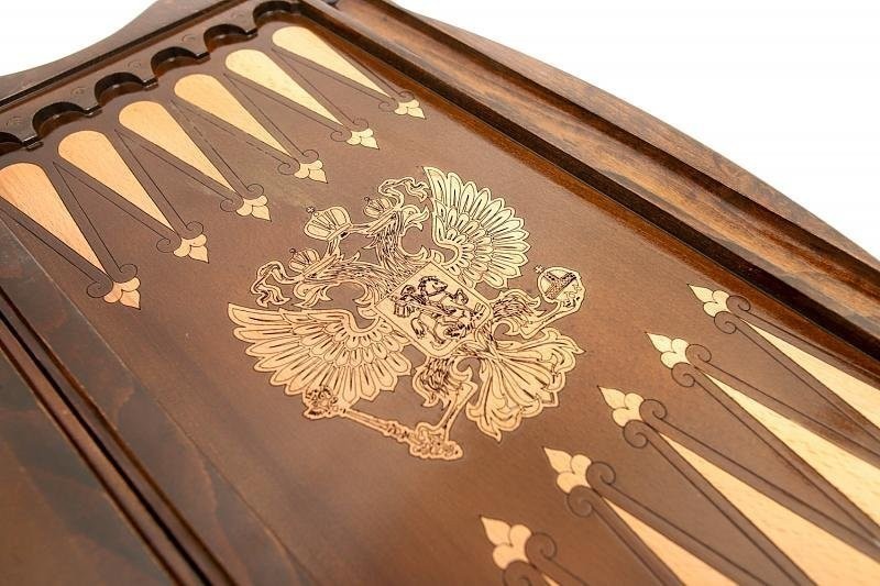 Нарды резные "Герб РФ 2", Simonyan (28628)