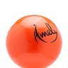 Мяч для художественной гимнастики AGB-201 19 см, оранжевый (793066)