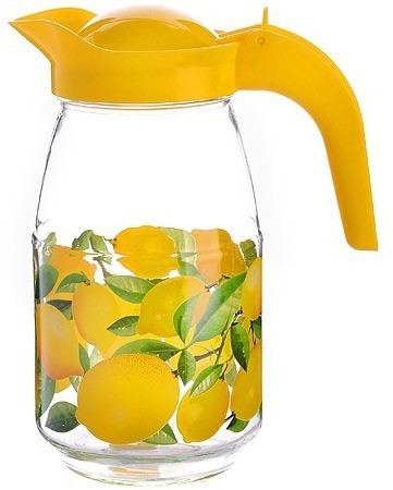 Кувшин 1,5л. 1шт. "Лимоны"(х9) " (1607-Д-3)