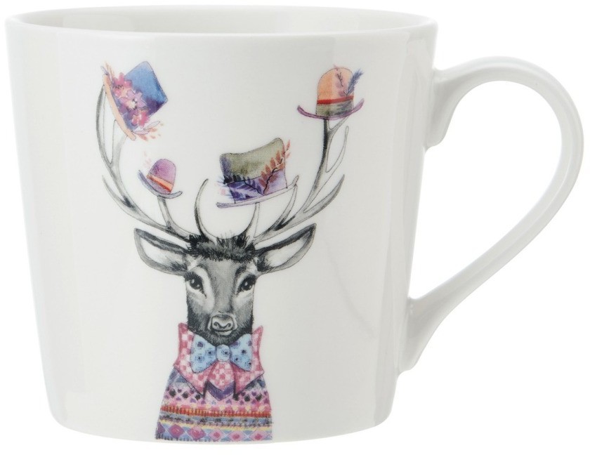 Кружка фарфоровая Mikasa Tipperleyhill с принтом оленя 380 мл MKTIPPMUGSTAG