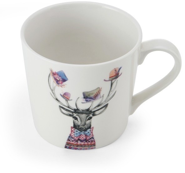 Кружка фарфоровая Mikasa Tipperleyhill с принтом оленя 380 мл MKTIPPMUGSTAG
