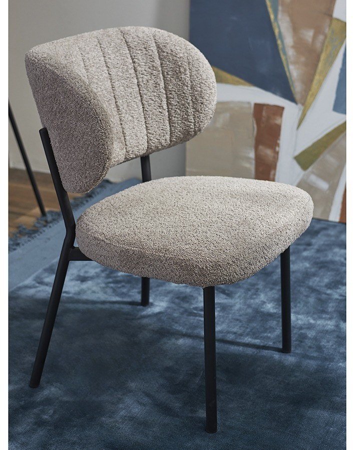 Стул robbi, букле, серо-бежевый (76567)