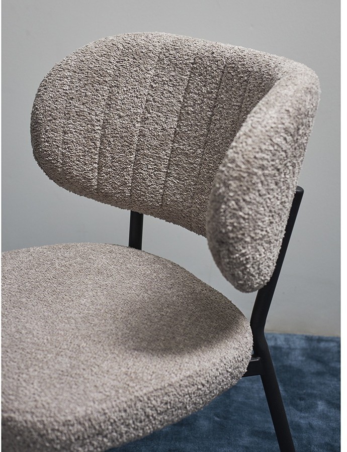 Стул robbi, букле, серо-бежевый (76567)