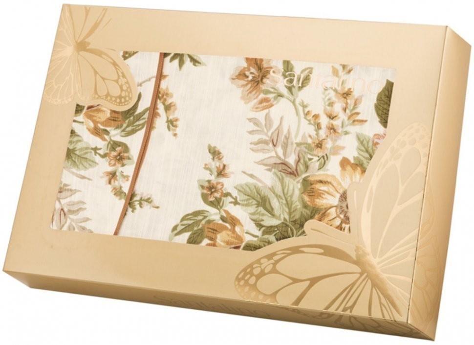 Штора с подхватами 150*250 см из 2шт  100% х/б,молочная SANTALINO (850-835-2)